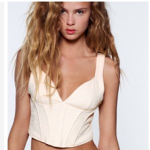Zara Textured Corset Top